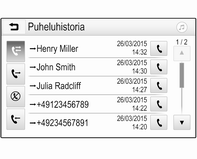 Yhteystietojen asetukset Yhteystietoluettelon voi lajitella sukunimen tai etunimen mukaan. Avaa kyseinen valikko näyttöön painamalla ; ja valitsemalla ASETUKSET.