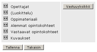 Helsingin yliopisto 6 Oppimateriaalitiedon lisääminen opintokohteelle 1. Valitse vasemman reunan valikosta opintokohteet ja syötä tunniste-kenttään haluamasi opintojakson tunniste.