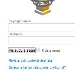 Unohtanut salasana/tunnus Tarkasta ensin, onko jäsen varmasti jo rekisteröitynyt (kohta 2).