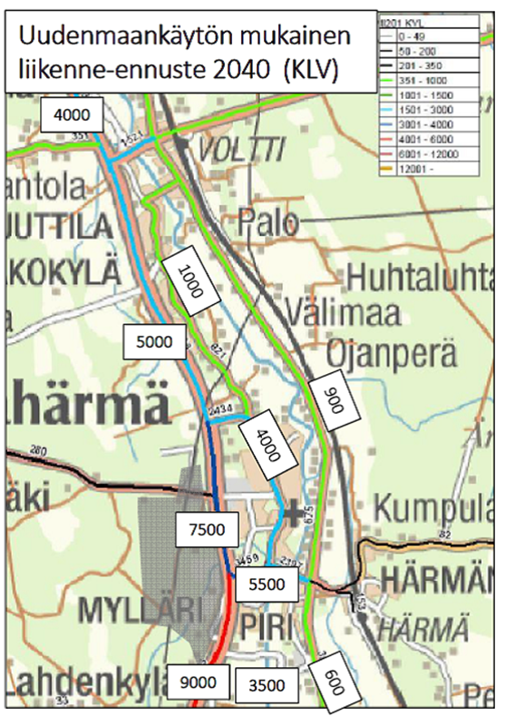 8 Kuva 1.8. Uuden maankäytön liikennetuotokset ja uuden liikenteen suuntautuminen. Kuva 1.9.