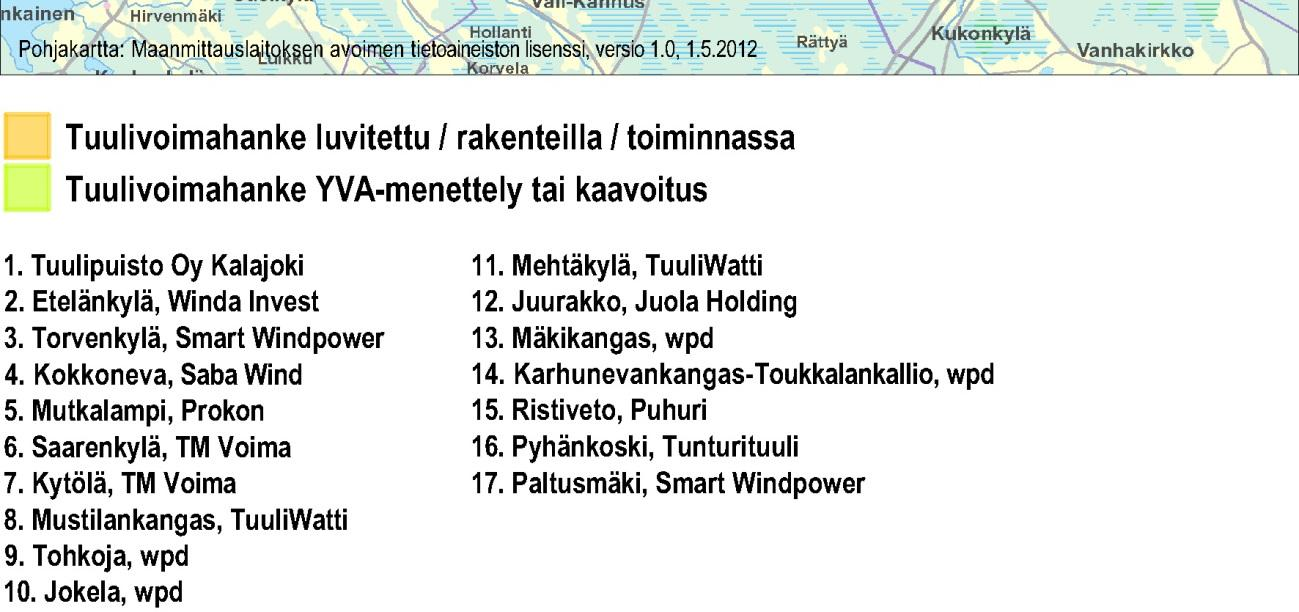 31 Kuva 3-7 Hankealueen läheisyyteen