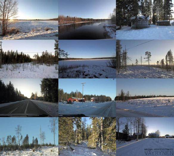 50 Kuva 5-6. Alueelle tyypillisiä maisemia. Hankealueen puusto on alueelle tyypillistä talousmetsää, jossa puusto on hakkuukuvioiden mukaisesti eri kehitysvaiheissa.