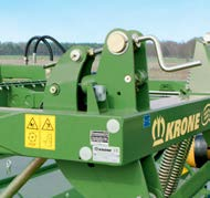 DuoGrip on kaksipisteinen kytkentäjärjestelmä, jossa hinattava niittomurskain riippuu kaksoisrungossa.