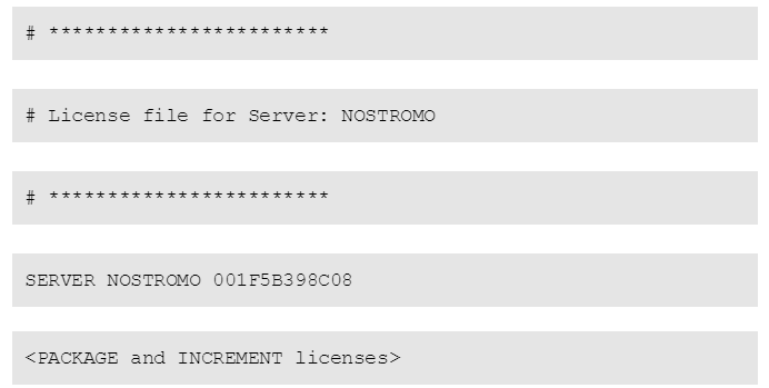 Server Lisenssitiedostot hajautetuille palvelimille ovat samanlaisia kuin yhden palvelimen lisenssitiedostot.