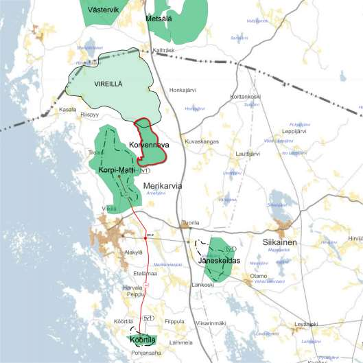 242 (265) Korvennevan tuulivoimapuisto FCG SUUNNITTELU JA TEKNIIKKA OY 14.3.