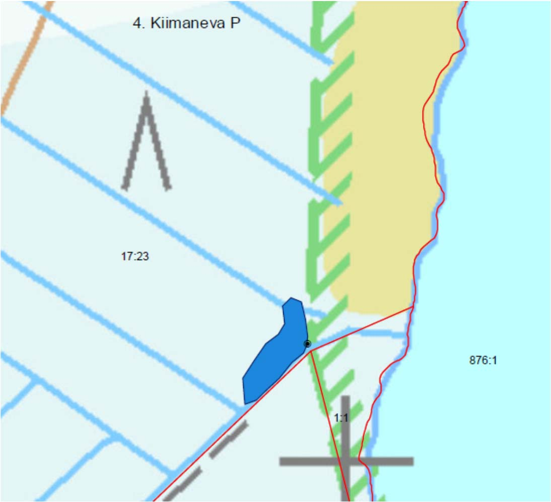 8(9) Kiimanevan pohjoisosan (Kiimaneva P) metsäojitusvedet laskevat kokoojaojaa myöten järveen noin 35 ha alalta.