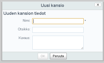 3. Dokumenttikirjastossa valitse vasemmalta kirjaston hakemistopuusta oppimateriaalillesi sopiva kansio.