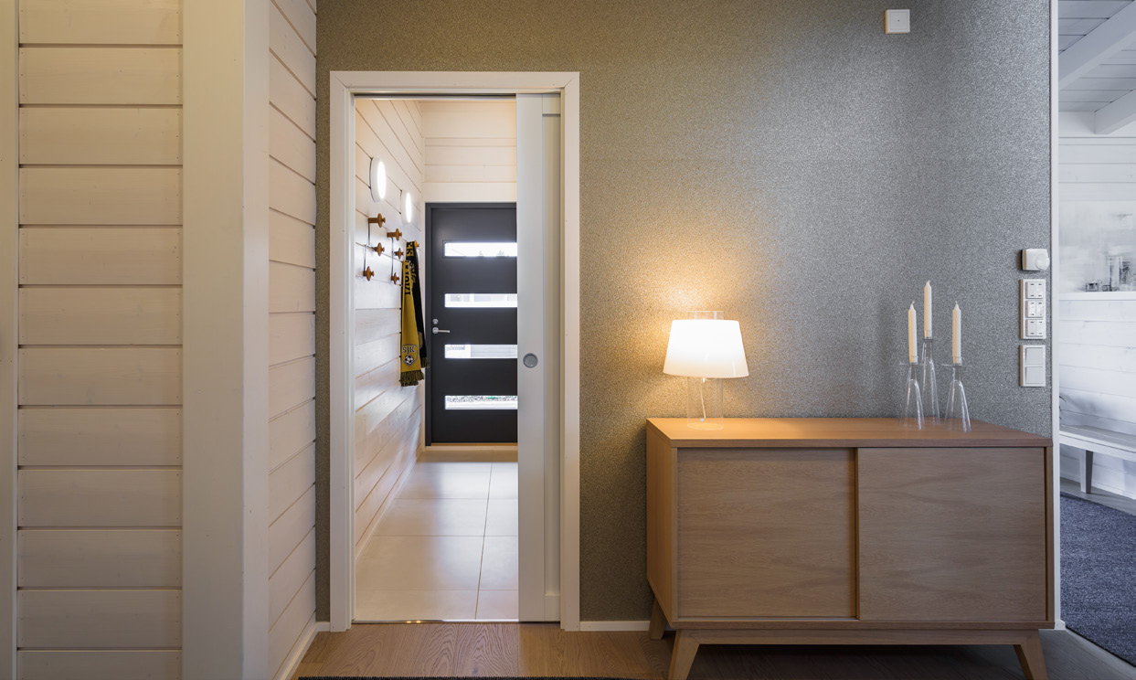 Eclisse Pocket Door -liukuovet avaa uusia ovia sisustamiseen Seinän sisään liukuvat Eclisse Pocket Door -ovet mahdollistavat sisustusratkaisuja, joihin muut väliovimallit eivät pysty.