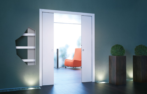 npocket Door -kehys Ovilehdet Karmit & vetimet Lisävarusteet Pocket Door -kehykset Eclisse-kokonaisuuden rakentamisen ensimmäinen askel on kehysratkaisun ja oviaukon valitseminen.