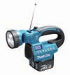 Akkuvalaisimet ja radiot 14,4V-18V 69 Radio/valaisin BMR050 14.4V / 18V Li-ion akuille Työmaaradio tehokkaalla LED valaisimella Kätevä työmaaradio ja -valaisin samassa paketissa 14,4V ja 18V akuille.
