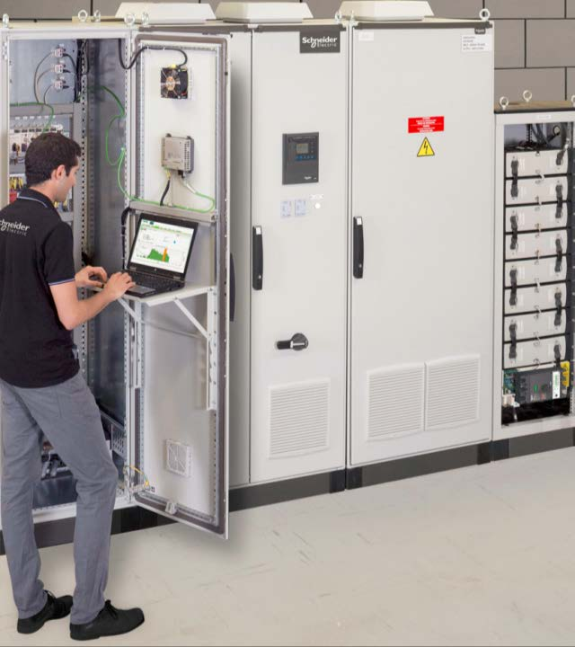 Step 4: Lisätään toimintavarmuutta Energiavarastot lisäävät verkon sietokykyä Helppo mukautuvuus erilaisiin tilanteisiin EUREF Campus (Berlin) - Micro Smart Grid Impact: