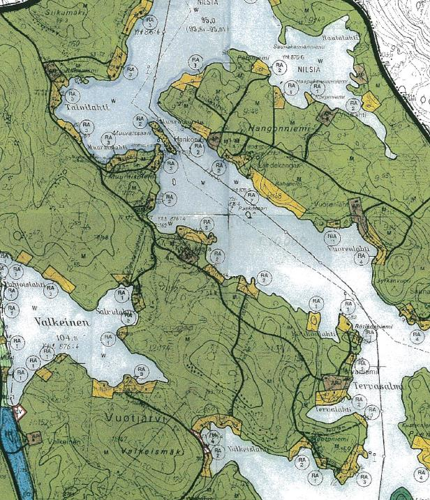 FCG SUUNNITTELU JA TEKNIIKKA OY Kaavaselostus 14 (24) 3.1.2017 UPM-Kymmene Oyj P10310 Kuva: Ote Vuotjärven rantayleiskaavasta. 3 Ranta-asemakaavan suunnittelun vaiheet 3.