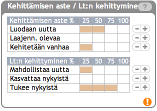 Jos laskenta ulotetaan pidemmälle, loppuvuosien luvut esitetään yhteenvetona viimeisessä sarakkeessa. Kuva 10.