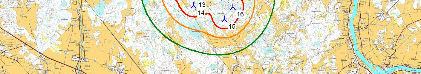 Project: Merkkikallio DECIBEL - Map 8,0 m/s Calculation: Torkkola V126 x 16 x HH137 WindPRO version 2.9.269 Nov 2013 Printed/Page 31.8.2015 15:30 / 5 Licensed user: FCG Suunnittelu ja tekniikka Oy Osmontie 34, PO Box 950 FI-00601 Helsinki +358104095666 Paulina Kaivo-oja / paulina.