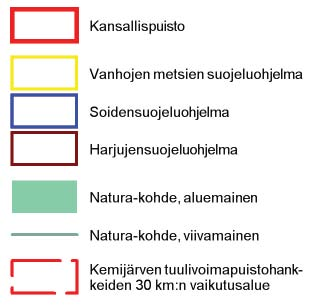 4.4.7 Natura-alueet ja luonnonsuojelualueet Maisemaan kohdistuvat muutokset voivat vaiku aa myös arvokkaisiin luonnonsuojelualueiden maisemaan ja erityises maisemakuvaan.