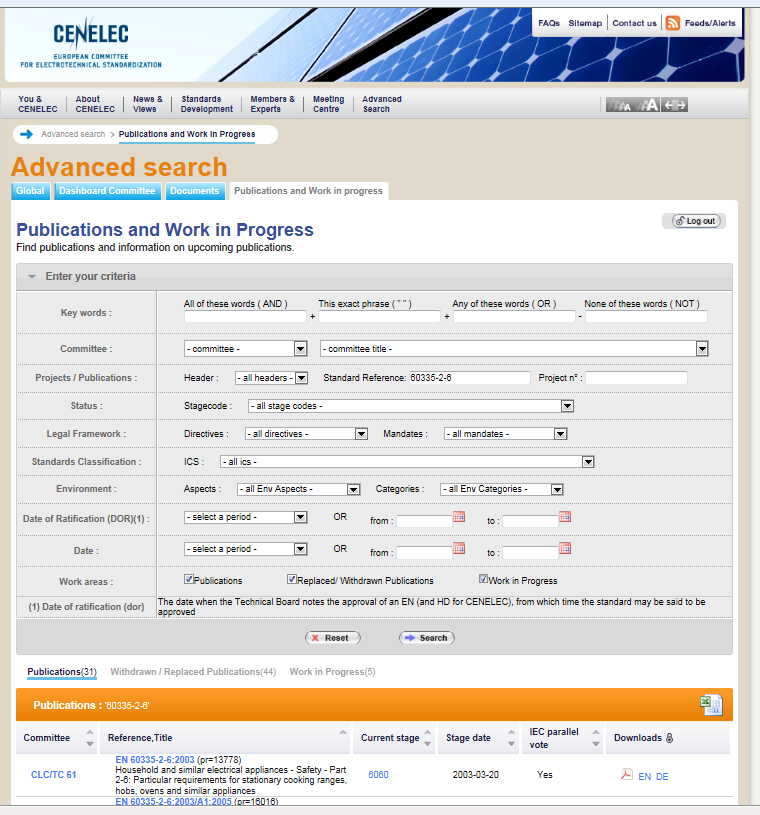 CENELEC Advanced