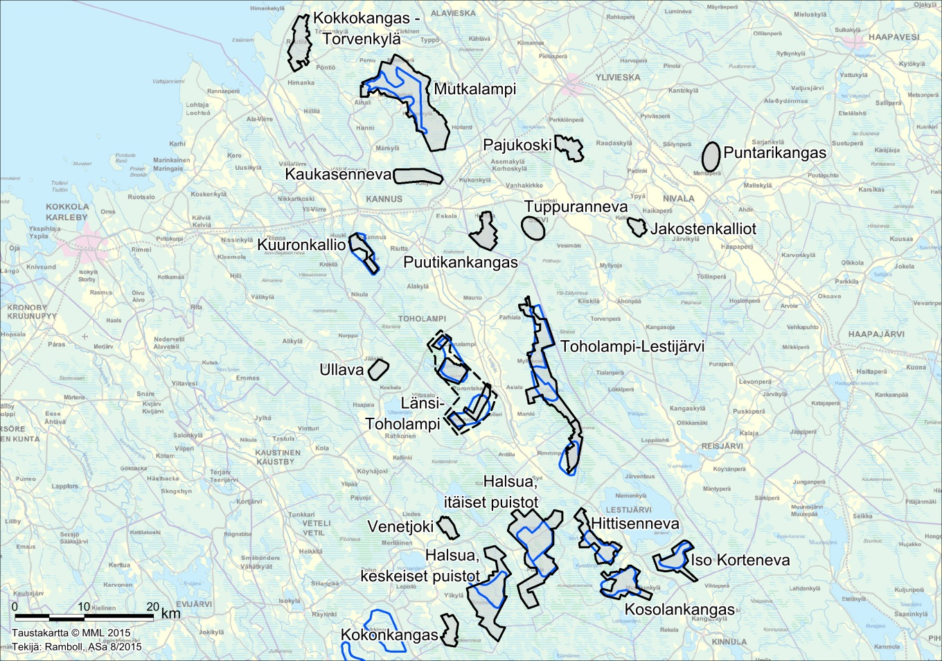 Kokonkangas, Halsua: Halsuan Tuulivoima Oy suunnittelee enintään 9 tuulivoimalan puistoa. Etäisyys hankealueelle on noin 26 km.