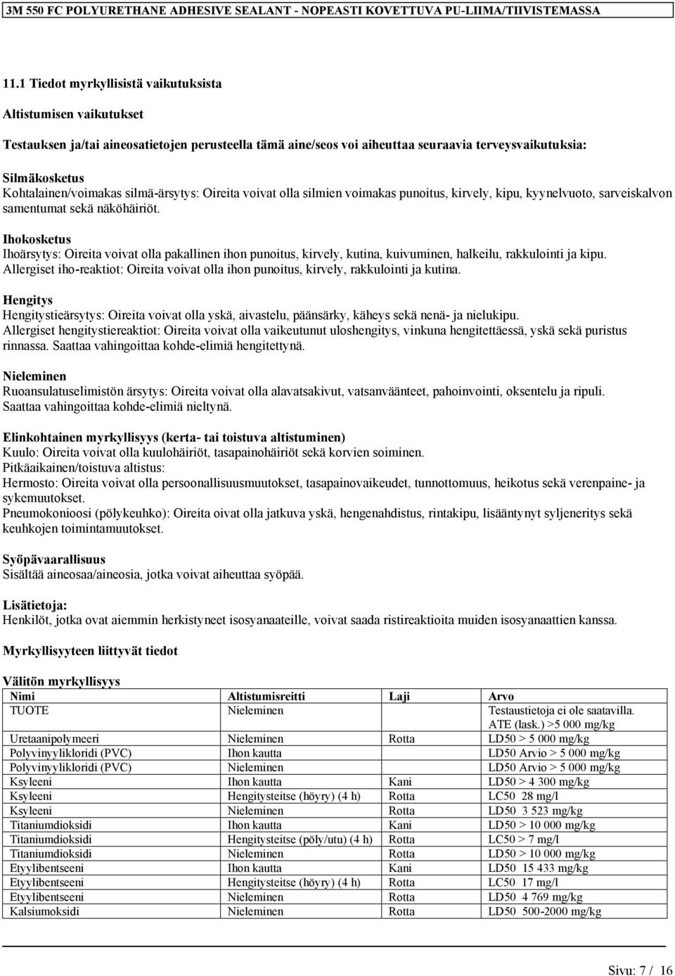Ihokosketus Ihoärsytys: Oireita voivat olla pakallinen ihon punoitus, kirvely, kutina, kuivuminen, halkeilu, rakkulointi ja kipu.