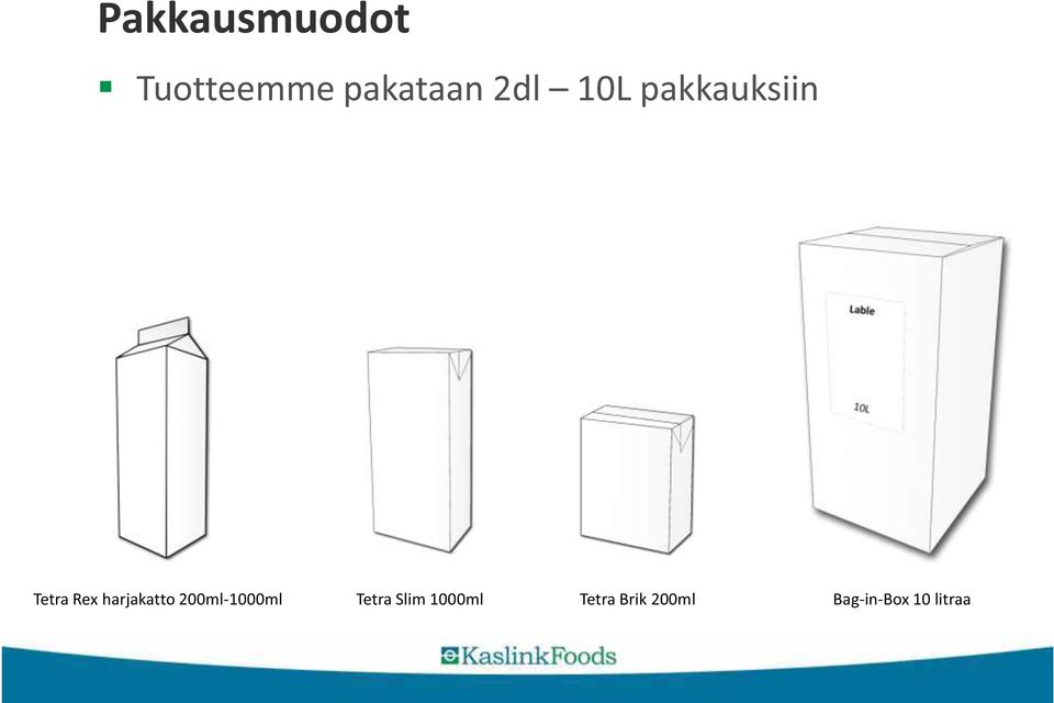 harjakatto 200ml-1000ml Tetra Slim