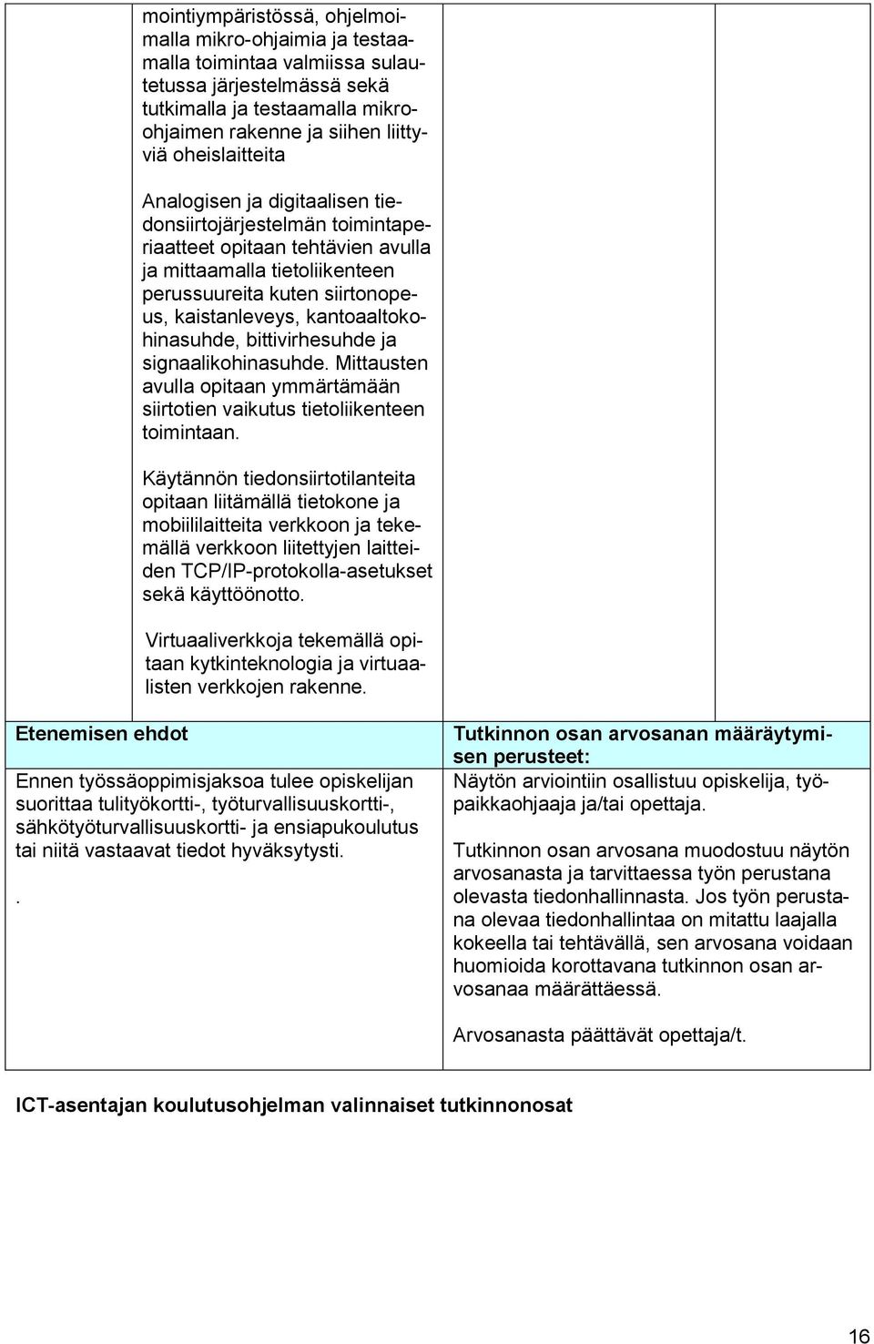 bittivirhesuhde ja signaalikohinasuhde. Mittausten avulla opitaan ymmärtämään siirtotien vaikutus tietoliikenteen toimintaan.