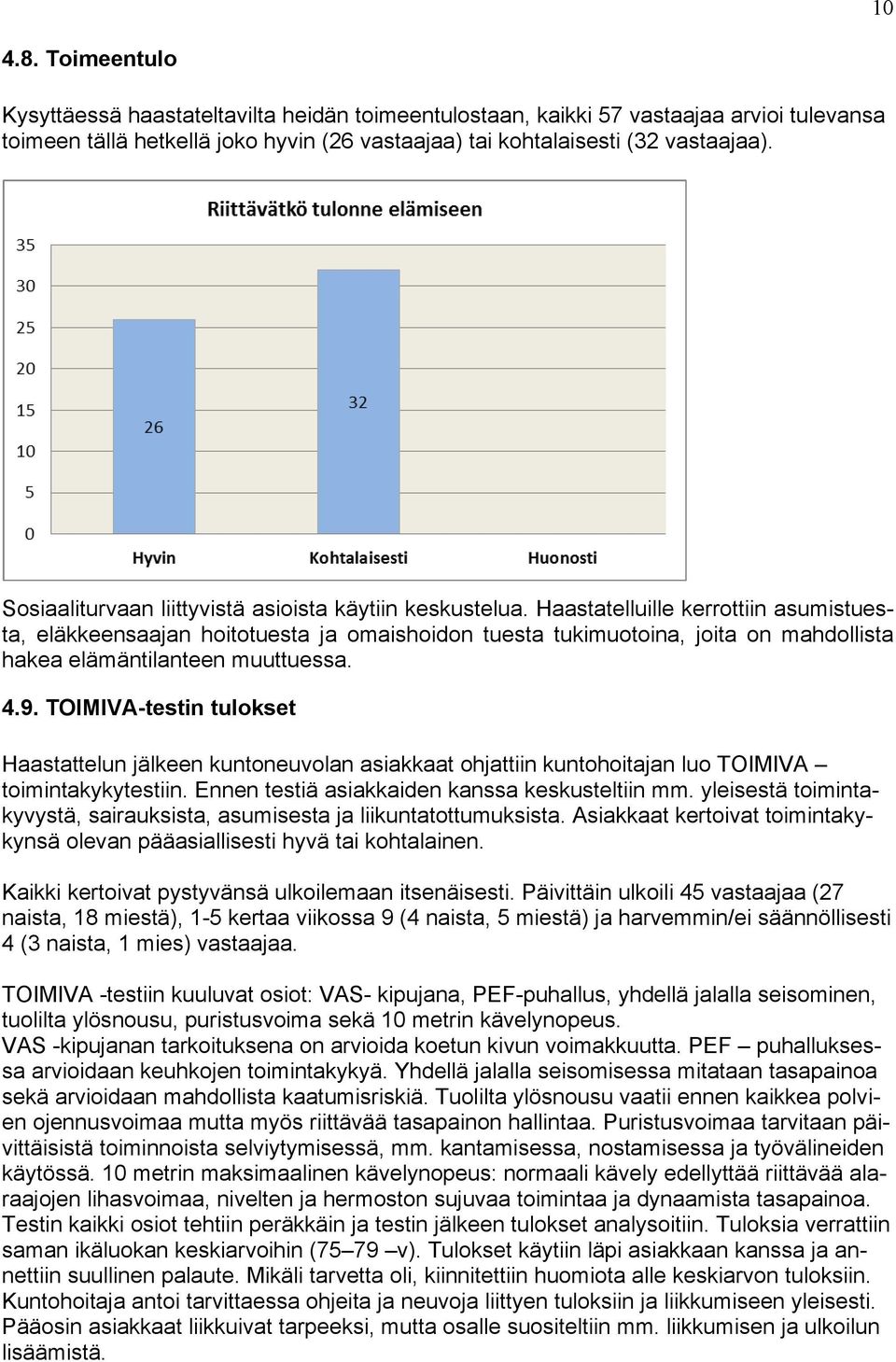 Haastatelluille kerrottiin asumistuesta, eläkkeensaajan hoitotuesta ja omaishoidon tuesta tukimuotoina, joita on mahdollista hakea elämäntilanteen muuttuessa. 4.9.