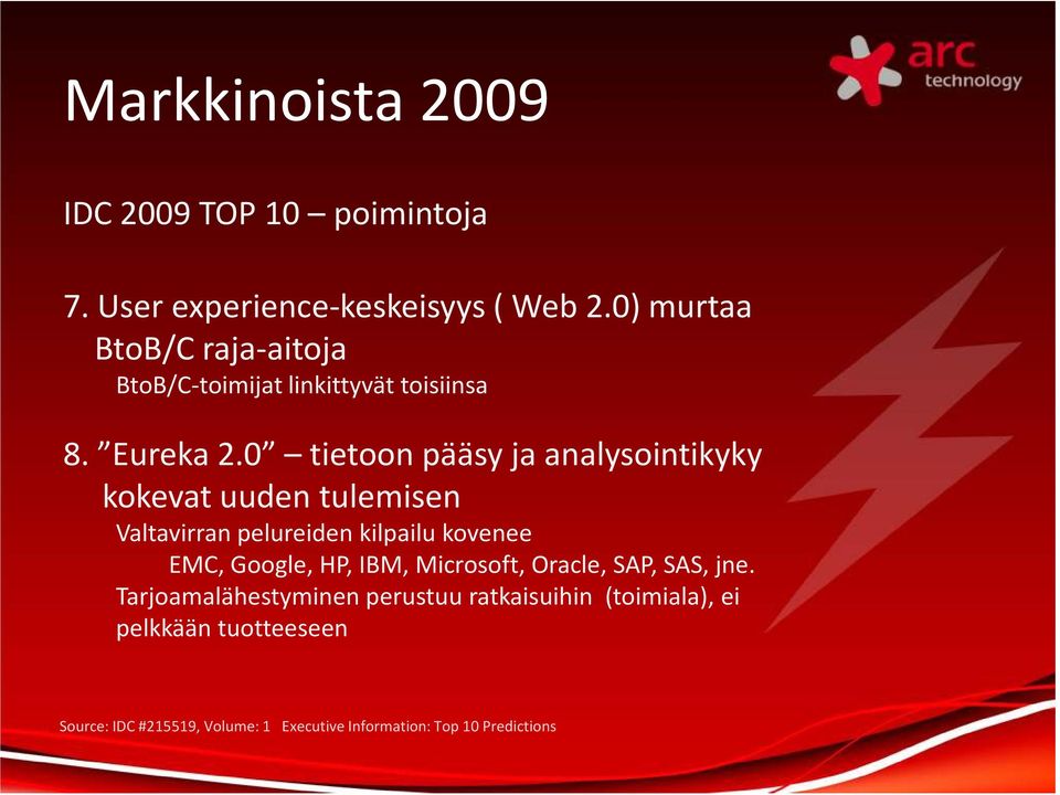 0 tietoon pääsy ja analysointikyky kokevat uuden tulemisen Valtavirran pelureiden kilpailu kovenee EMC, Google, HP,