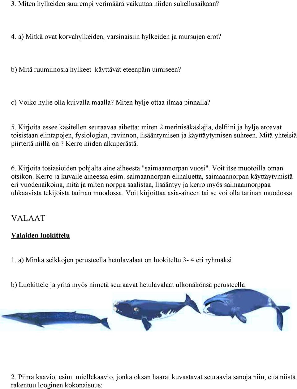 Kirjoita essee käsitellen seuraavaa aihetta: miten 2 merinisäkäslajia, delfiini ja hylje eroavat toisistaan elintapojen, fysiologian, ravinnon, lisääntymisen ja käyttäytymisen suhteen.
