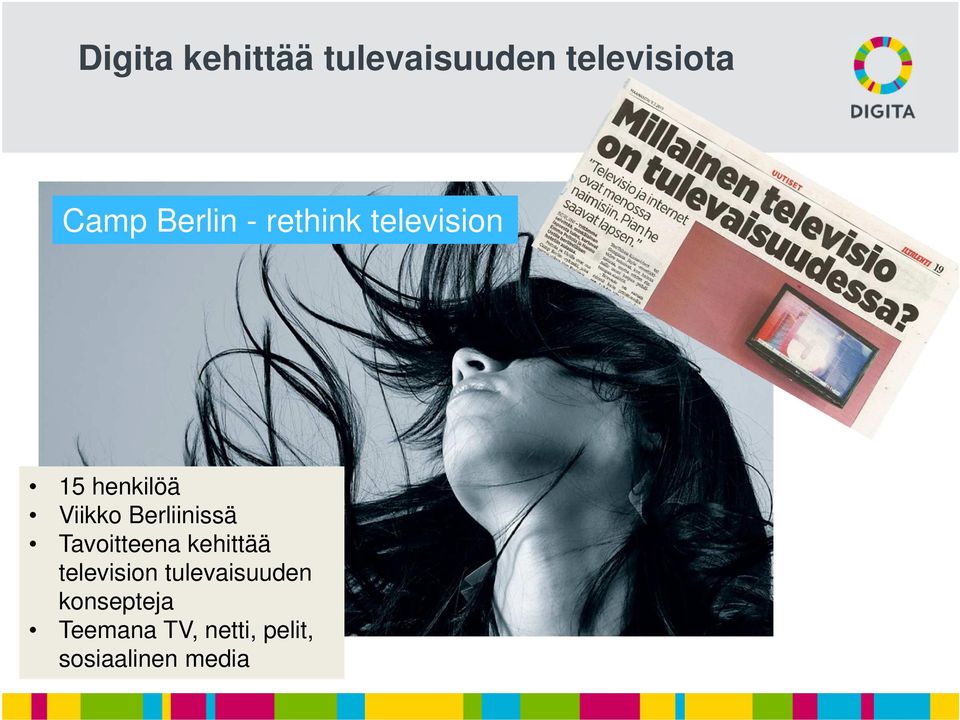 Berliinissä Tavoitteena kehittää television