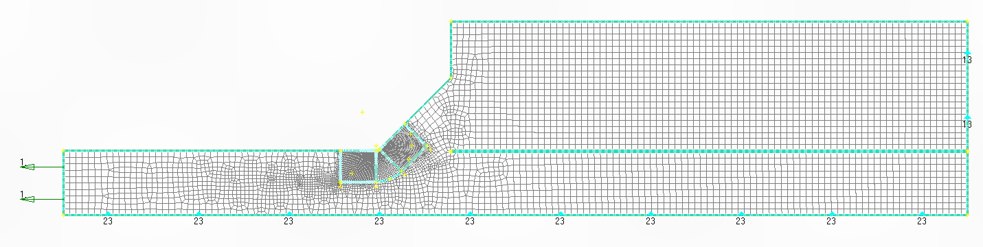 8 Kuva 1.3 Liitoksen 3 periaatekuva. Neljäsosamalli. Analyyseissä esi- ja jälkikäsittelijänä käytettiin FEMAP-ohjelmaa. Ratkaisijana käytettiin ohjelmaa NX Nastran.