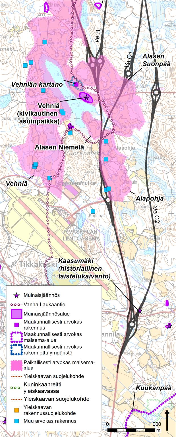 18 Kuva 7: Maiseman ja kulttuuriympäristön arvokohteet. Muinaisjäännökset Alueella on melko paljon muinaisjäännöksiä.