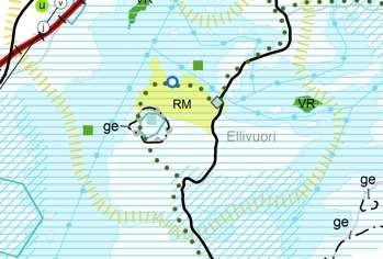 99 1.33 Pirunvuori Pirunvuoren Natura-alue Kuva 32. Ote Maakuntakaavaluonnoksesta Pirunvuoren ympäristöstä.