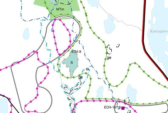 125 1.41 Rengassalo Rengassalon Natura-alue Kuva 40. Ote Maakuntakaavaluonnoksesta Rengassalon Natura-alueen ympäristöstä.