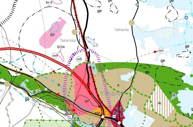 18 1.8 Hirvijärvi Hirvijärven Natura-alue Kuva 7. Ote Maakuntakaavaluonnoksesta Hirvijärven Natura-alueen kohdalta.