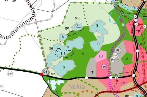 35 1.14 Kaakkurijärvet Kaakkurijärvien Natura-alue Kuva 13. Ote Maakuntakaavaluonnoksesta Kaakkurijärvien ympäristöstä.