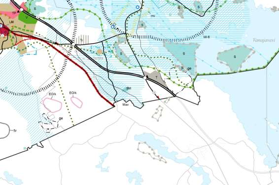 43 1.16 Kaskenmäki Kaskenmäen Natura-alue Kuva 15. Ote Maakuntakaavaluonnoksesta Kaskenmäen Natura-alueen ympäristöstä.