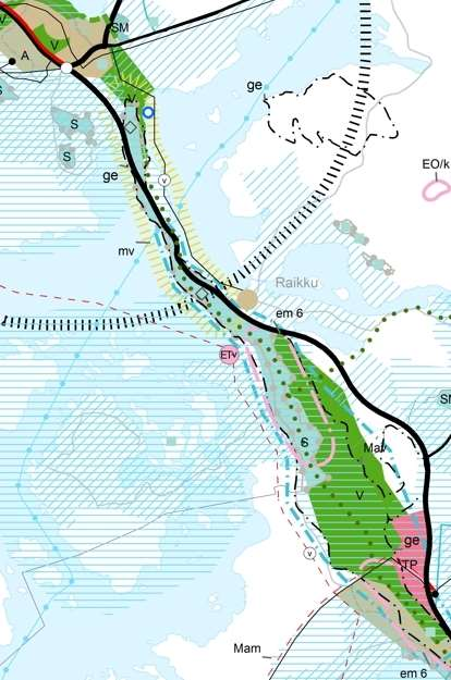 50 1.18 Keisarinharju-Vehoniemenharju Keisarinharju- Vehoniemenharjun Natura-alue Kuva 17. Ote maakuntakaavaluonnoksesta Keisarinharju-Vehoniemenharjun Natura-alueen ympäristöstä.