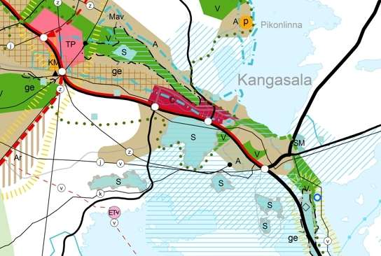 54 1.19 Kirkkojärven alue Kirkkojärven alueen Natura-alue Kuva 18. Ote Maakuntakaavaluonnoksesta Kirkkojärven Natura-alueen ympäristöstä.