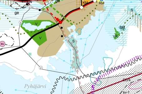 64 1.22 Luotosaari Luotosaaren Natura-alue Kuva 21. Ote Maakuntakaavaluonnoksesta Luotosaaren ympäristöstä.