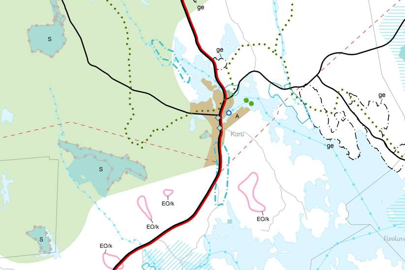 67 1.23 Metsäopiston metsä Metsäopiston metsän Natura-alue Kuva 22. Ote Maakuntakaavaluonnoksesta Metsäopiston metsän Natura-alueen ympäristöstä.