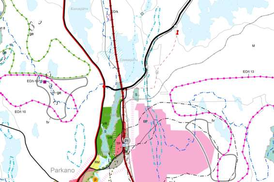 81 1.27 Nälkähittenkangas Nälkähittenkankaan Natura-alue Kuva 26. Ote Maakuntakaavaluonnoksesta Nälkähittenkankaan Natura-alueen ympäristöstä.
