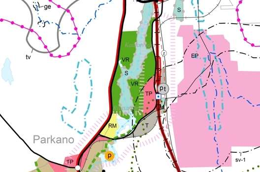 6 1.3 Ahvenus Ahvenuksen Natura-alue Kuva 2. Ote Maakuntakaavaluonnoksesta Ahvenuksen ympäristössä.