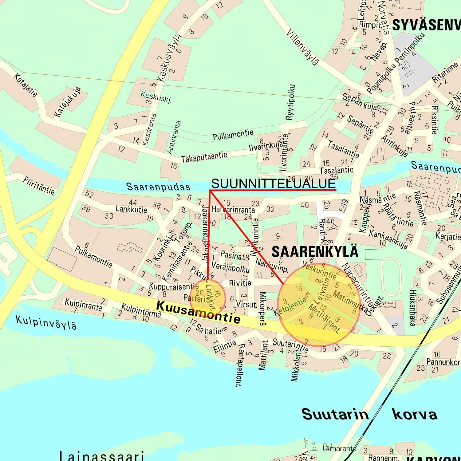 3 1.2 Kaava-alueen sijainti Muutosalue sijaitsee Rovaniemen kaupungin 15. kaupunginosassa Saarenkylässä. Saarenkylä sijaitsee Rovaniemen keskustasta noin 3 km pohjoiseen.
