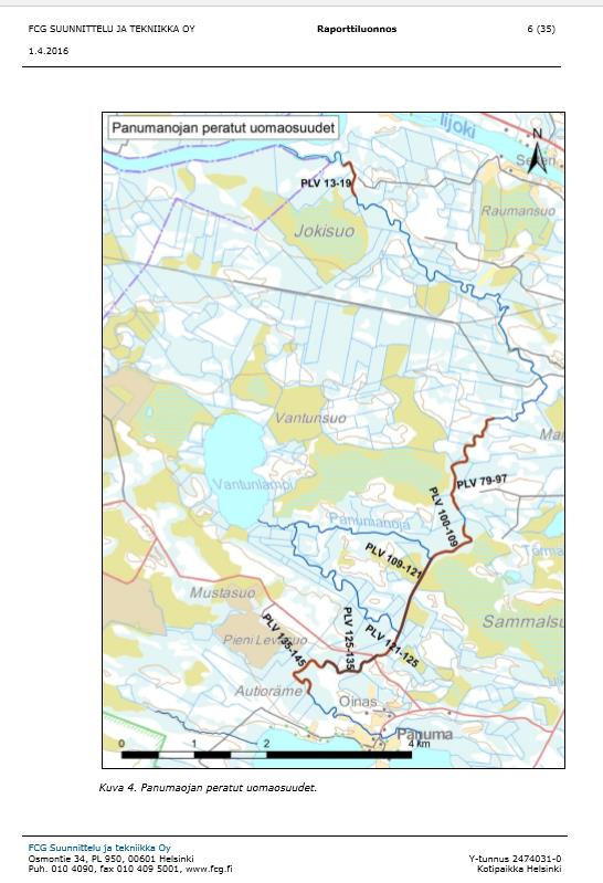 Panumanoja Keskisuuri turvemaiden joki 22 km Laskee Iijokeen Keskivirtaama kesällä on noin 0,9 m3/s Ekologinen tila on luokiteltu tyydyttäväksi