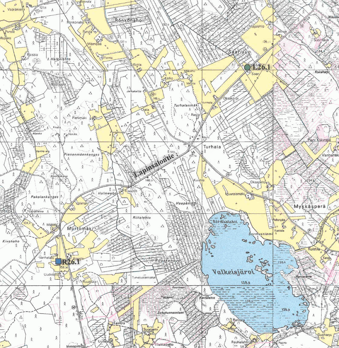 Kiuruveden kulttuuriympäristö ja sen hoito (8.8.2002) 174 Turhala Suomenselän maisemamaakuntaan kuuluva Turhala sijaitsee taajamasta noin 15 kilometriä pohjoiseen Lapinsaloon johtavan tien varrelta.