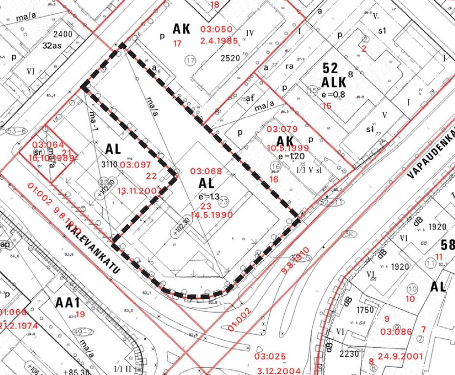 JYVÄSKYLÄN KAUPUNKI / Yhdyskuntatoimi / Kaupunkisuunnitteluosasto 3 LÄHTÖKOHDAT 3.1 Alueen yleiskuvaus Suunnittelualue sijaitsee Jyväskylän keskustassa, osoitteessa Vapaudenkatu 73.