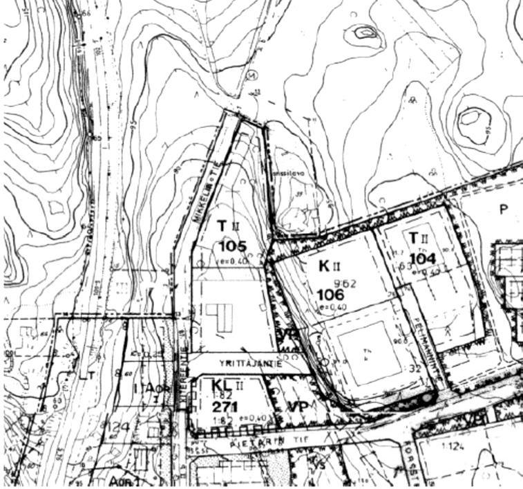 FCG SUUNNITTELU JA TEKNIIKKA OY Kaavaselostus, ehdotus 8 (14) Mikkelin kaupunki 22.9.2015 Ristiina ESE Kitereentie asemakaava Kuva 8: Ote Kirkonkylän strategisesta yleiskaavasta.