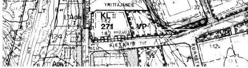 0938 RISTIINA ESE KITEREENTIE ASEMAKAAVAN MUUTOS Mikkelin kaupunki Osallistumis- ja arviointisuunnitelma 3.7.2015 Ote ajantasa-asemakaava yhdistelmästä.