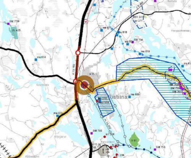 FCG SUUNNITTELU JA TEKNIIKKA OY Kaavaselostus, ehdotus 6 (14) Mikkelin kaupunki 22.9.2015 Ristiina ESE Kitereentie asemakaava 3.1.3 Rakennettu ympäristö 3.1.4 Maanomistus 3.