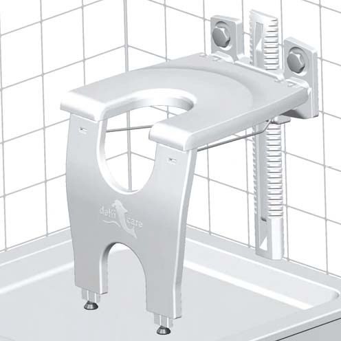 VarioPorto suihkutuoli 6 Kiinnitys ilman porausta! VarioPorto-suihkutuoli kiinnittyy tiukasti suihkutilan seinään ja tuo turvallisuutta ja omatoimisuutta henkilökohtaisesta hygieniasta huolehtimiseen.