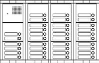 athena Entrance Panel Composition of audio and audio vivavoce panels 1 1 * 2 3 4 5 6 8 10 10 * not applicable with VIVAVOCE 12 12 * 16 16* 20 20 * 24 24* 28 28 * 30 32 36 36 * 40 44 50 PUSH BUTTONS